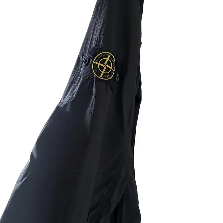 [BUNJANG] Stone Island Black Hooded Windbreaker Jacket / 스톤아일랜드 블랙 후드 바람막이 자켓