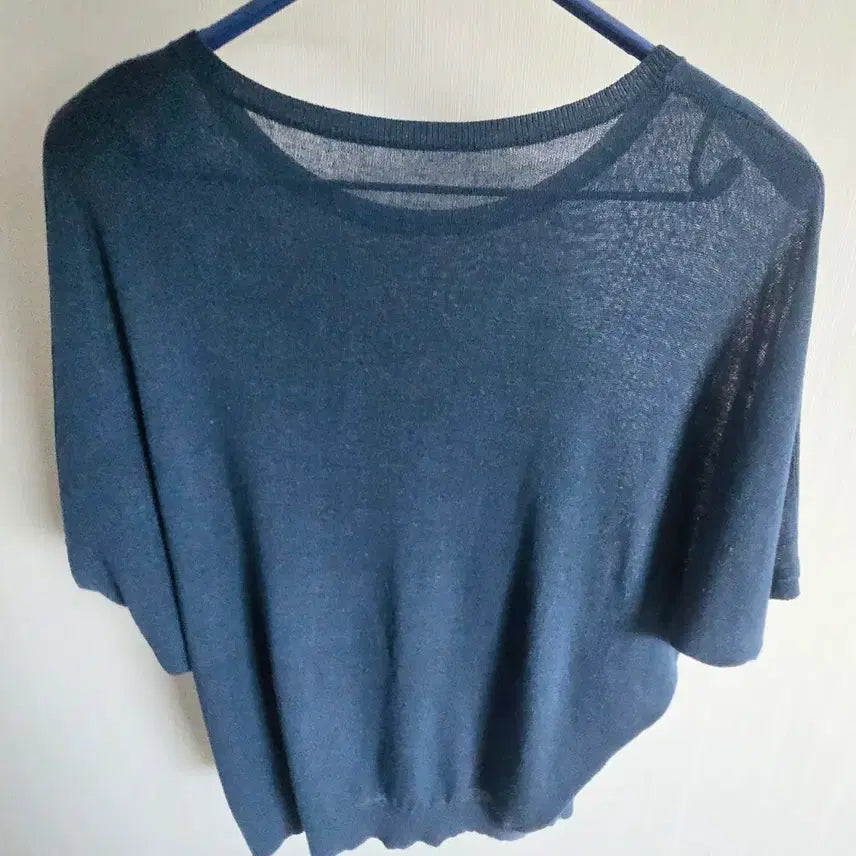 [BUNJANG] Batwing Sleeve Sheer Short-Sleeve T-Shirt / 가오리핏 시스루 반팔