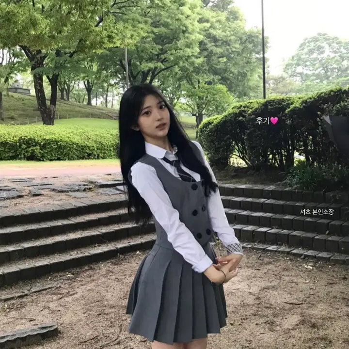 [BUNJANG] Preppy Look Uniform Rental (Beret Included) / [S,M,L 베레모 무료] 졸업사진 프레피룩 대여 *단체대여 가능*