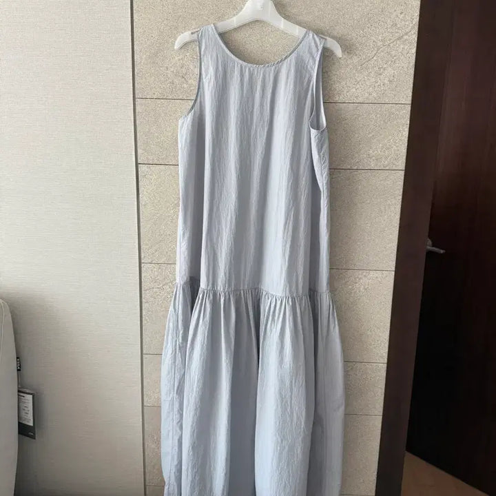 [BUNJANG] Sies Marjan Ruffle Hem Dress Fog Blue / 시에 러플 헴 드레스 포그블루