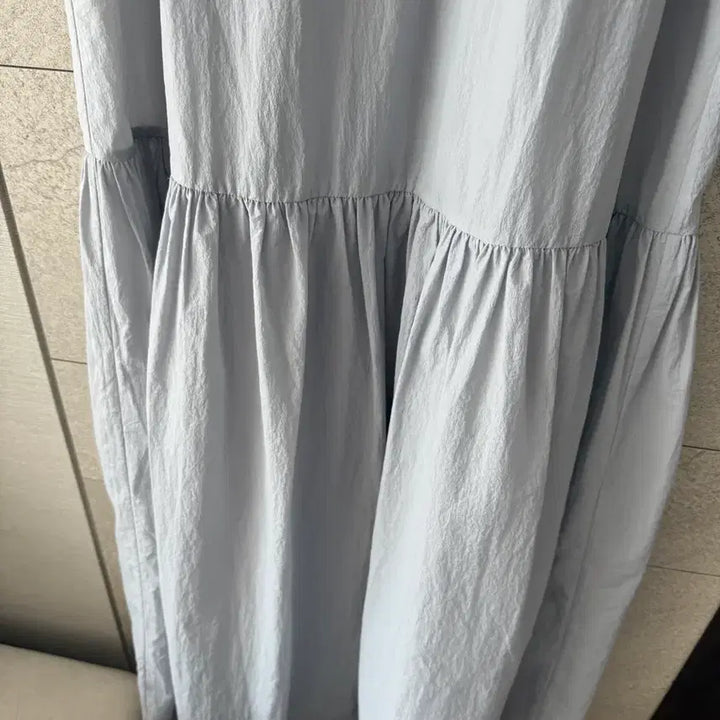 [BUNJANG] Sies Marjan Ruffle Hem Dress Fog Blue / 시에 러플 헴 드레스 포그블루