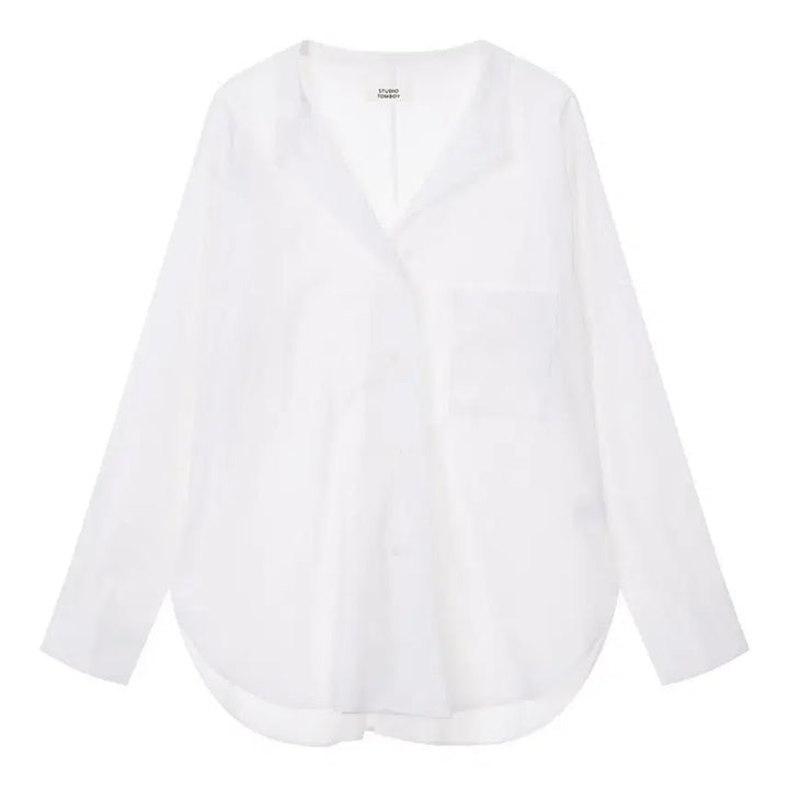 [BUNJANG] Studio Tomboy Cotton Blouse / 스튜디오 톰보이 셔츠 블라우스
