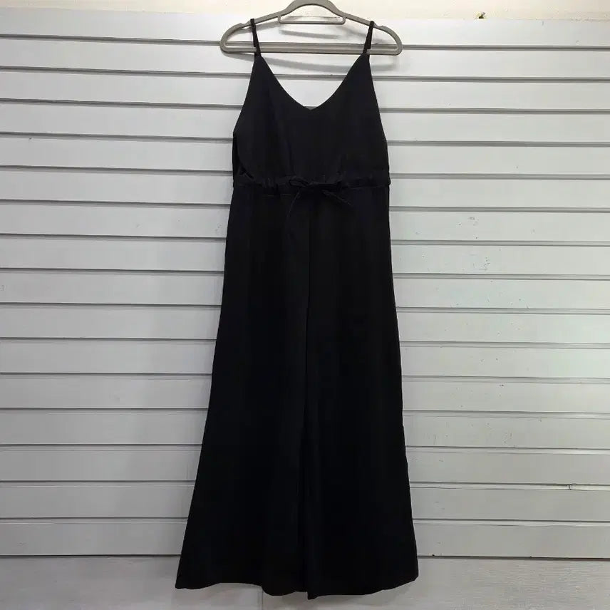 [BUNJANG] Black Strap Wide Jumpsuit Size 55 / 블랙 끈 와이드 점프수트 55/보물찾기천사