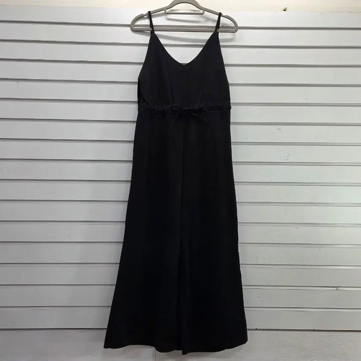 [BUNJANG] Black Strap Wide Jumpsuit Size 55 / 블랙 끈 와이드 점프수트 55/보물찾기천사