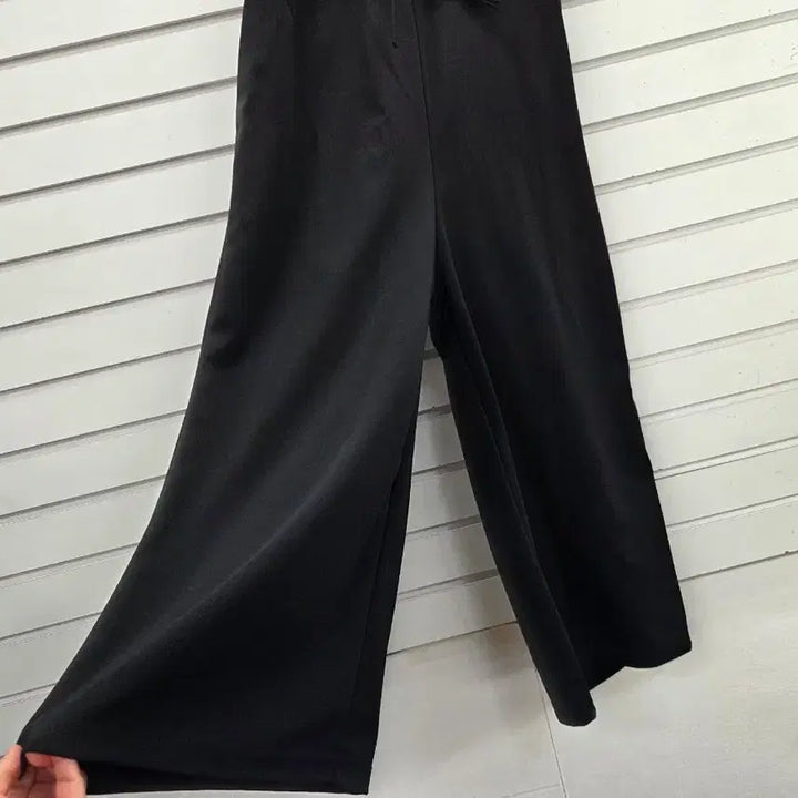 [BUNJANG] Black Strap Wide Jumpsuit Size 55 / 블랙 끈 와이드 점프수트 55/보물찾기천사