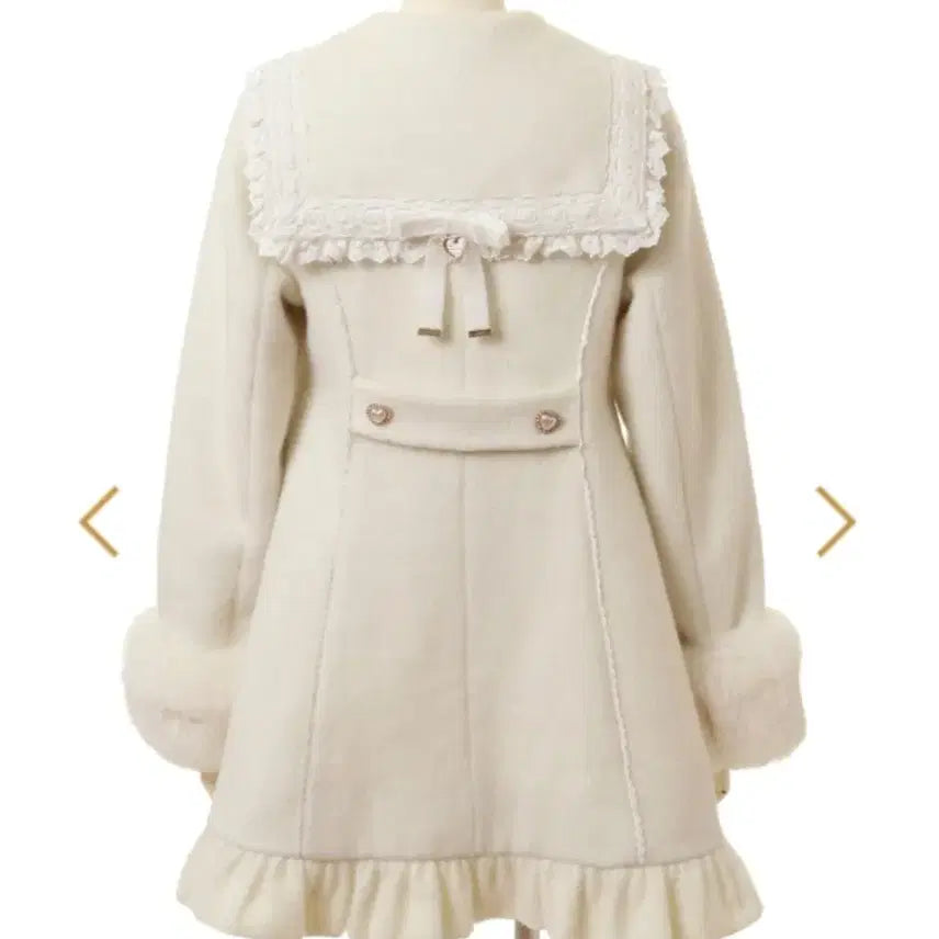 [BUNJANG] Lizlisa Ribbon Sailor Coat (White) / 리즈리사 리본 세일러 코트 (화이트)