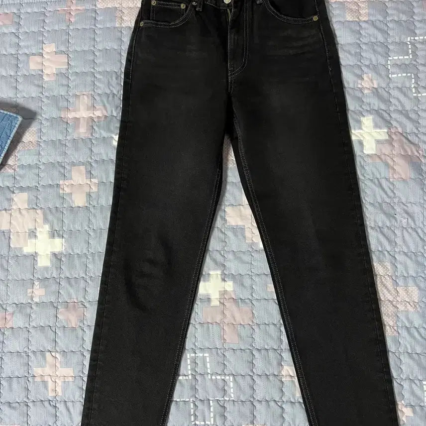 [BUNJANG] Mod9 Black Denim Crop Jeans (Size 28) / [28사이즈]모드나인 블랙데님 청바지 mod9 흑청