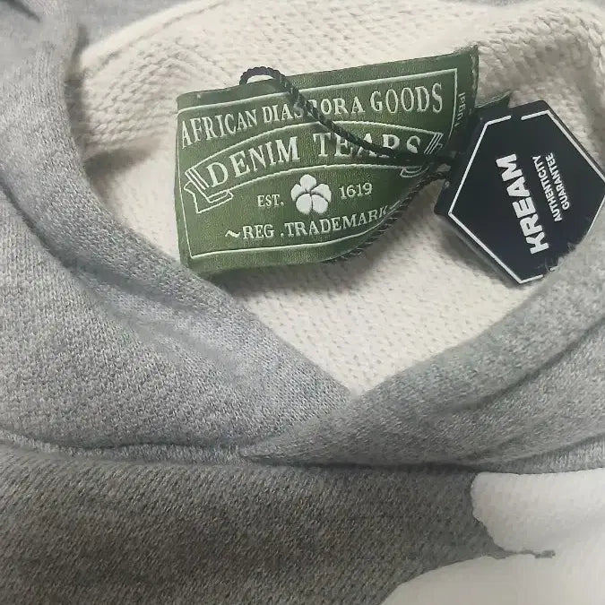 [BUNJANG] Denim Tears Floral Hoodie Grey M / [크림구매 정품] 데님티어스 후드티 M 그레이