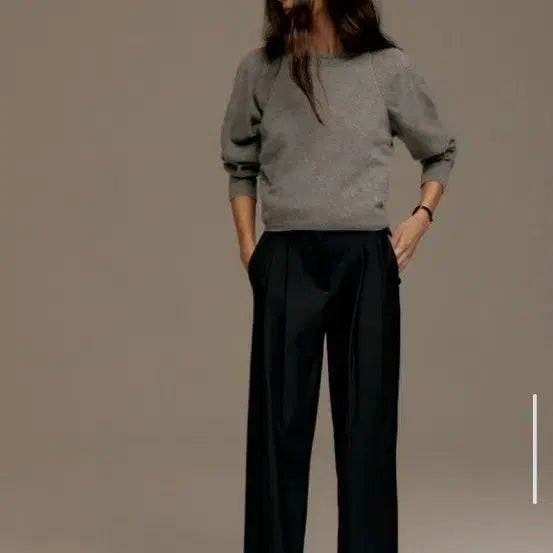 [BUNJANG] GREYROOM City Autumn Slacks Black M / 그레이룸 씨티 어텀 슬랙스