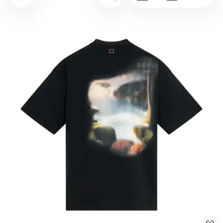 [BUNJANG] Wooyoungmi Blur Black T-shirt Size 48 / 우영미 블러 블랙 반팔 48사이즈