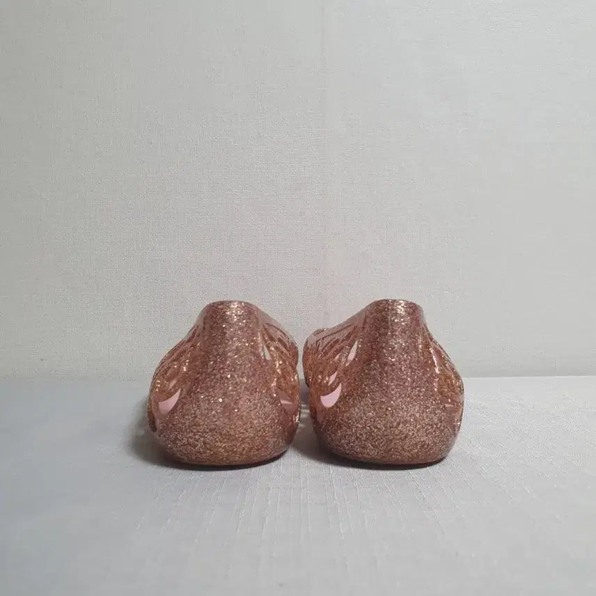 [BUNJANG] Crocs Isabella Glitter Flat Sandals Rose Gold / 230mm 크록스 이사벨라 글리터 플랫 로즈골드
