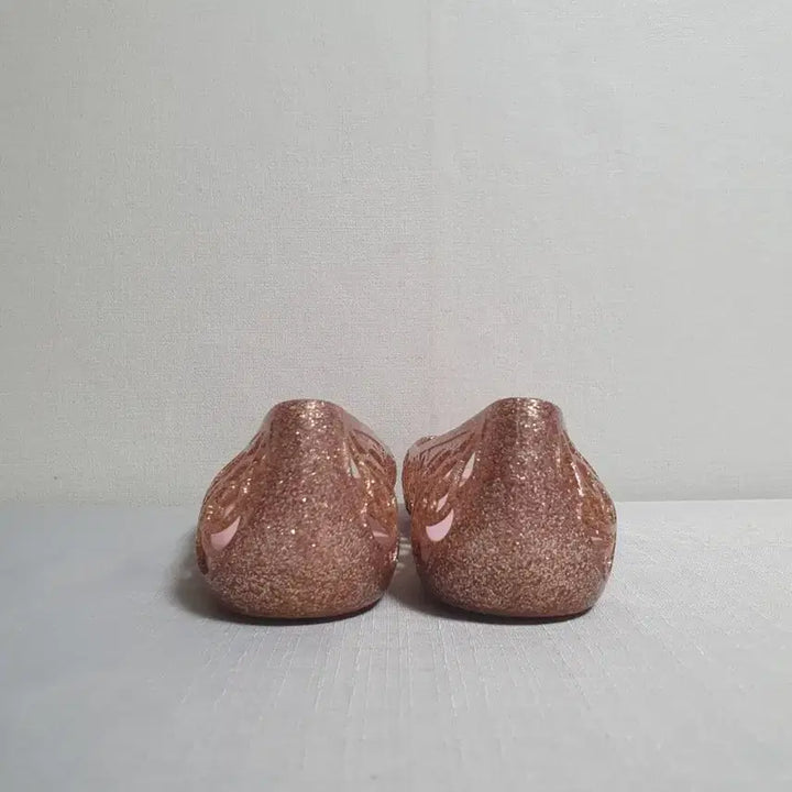 [BUNJANG] Crocs Isabella Glitter Flat Sandals Rose Gold / 230mm 크록스 이사벨라 글리터 플랫 로즈골드