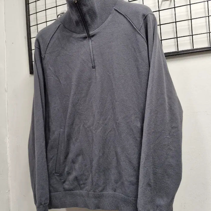 [BUNJANG] Descente Golf High-neck Windproof Knit Sweater / 100-105XL 데상트 골프 하이넥 방풍 니트 스웨터.
