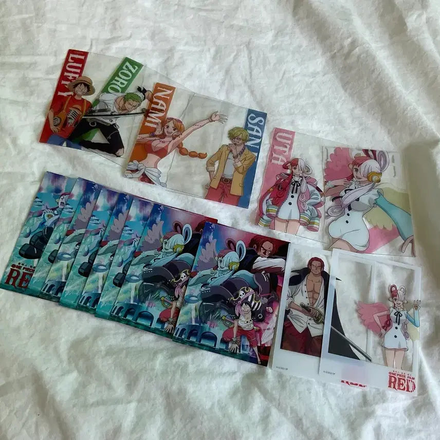 [BUNJANG] One Piece Film Red Clear Card Bundle Set / 원피스 필름레드 클리어카드 일괄