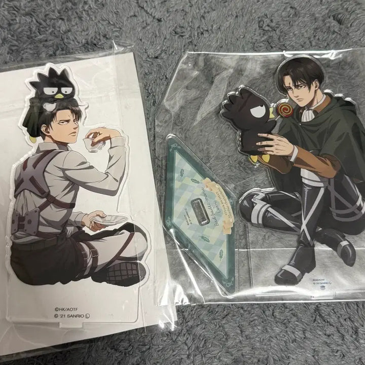 [BUNJANG] Attack on Titan x Sanrio Levi Acrylic Stand Bundle / 진격의 거인 진격거 산리오 리바이 아크릴 일괄
