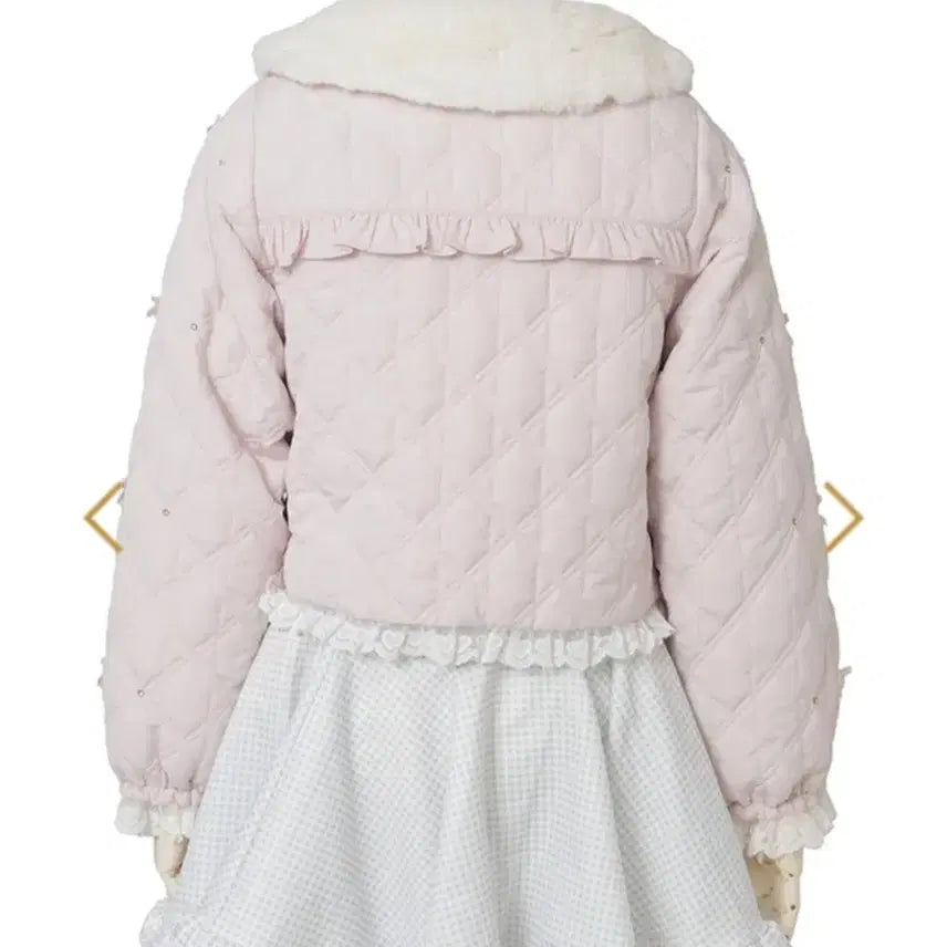 [BUNJANG] LIZLISA Quilting Short Blouson (Pink) / 리즈리사 퀄팅 숏 블루종 (핑크)