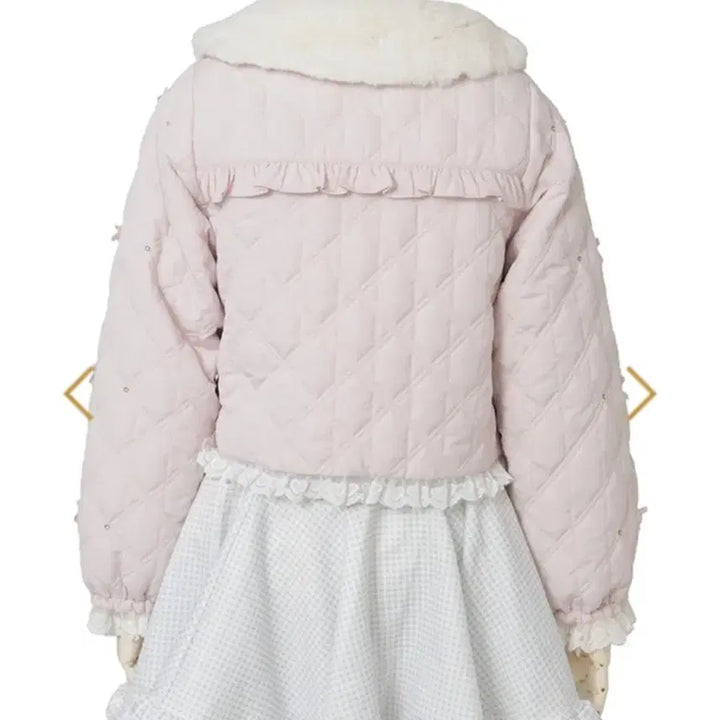 [BUNJANG] LIZLISA Quilting Short Blouson (Pink) / 리즈리사 퀄팅 숏 블루종 (핑크)