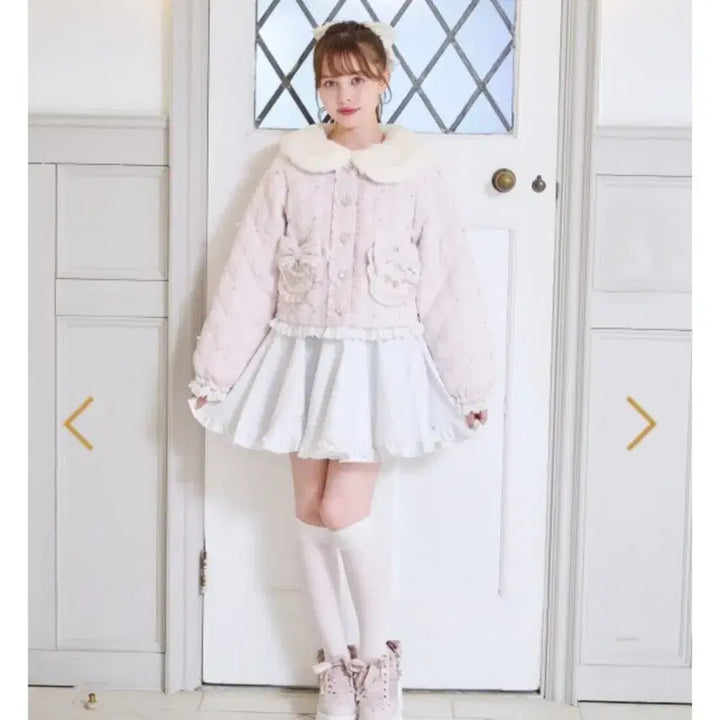 [BUNJANG] LIZLISA Quilting Short Blouson (Pink) / 리즈리사 퀄팅 숏 블루종 (핑크)