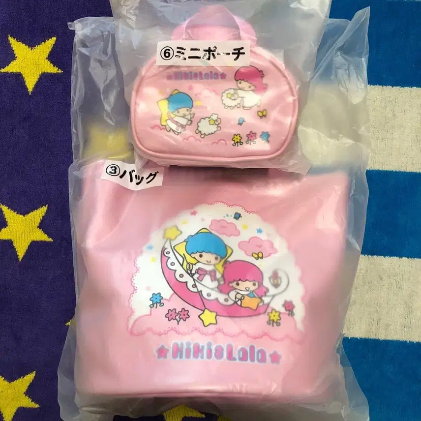 [BUNJANG] Sanrio Kiki &amp; Lala 50th Anniversary Bundle Set Pouch and Bag / 산리오 키키라라 50주년 일괄 판매