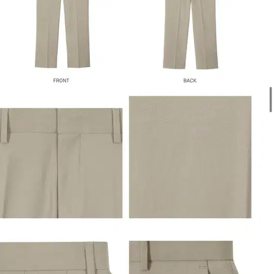 [BUNJANG] Elmood S4 Semi-Wide Slacks Beige (Size 44) / [44사이즈]엘무드 S4 세미와이드 슬랙스 베이지