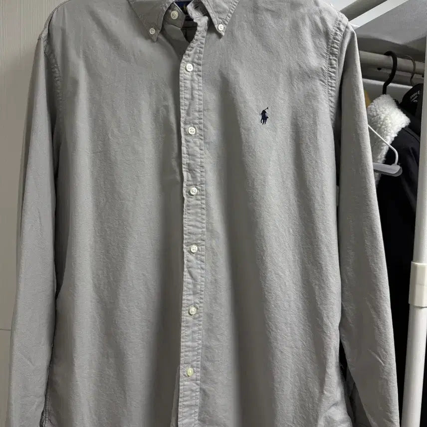 [BUNJANG] Polo Ralph Lauren Classic Fit Oxford Shirt - Grey / 폴로 랄프로렌 클래식핏 옥스포드 셔츠 - 그레이 컬러