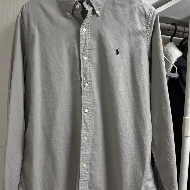 [BUNJANG] Polo Ralph Lauren Classic Fit Oxford Shirt - Grey / 폴로 랄프로렌 클래식핏 옥스포드 셔츠 - 그레이 컬러
