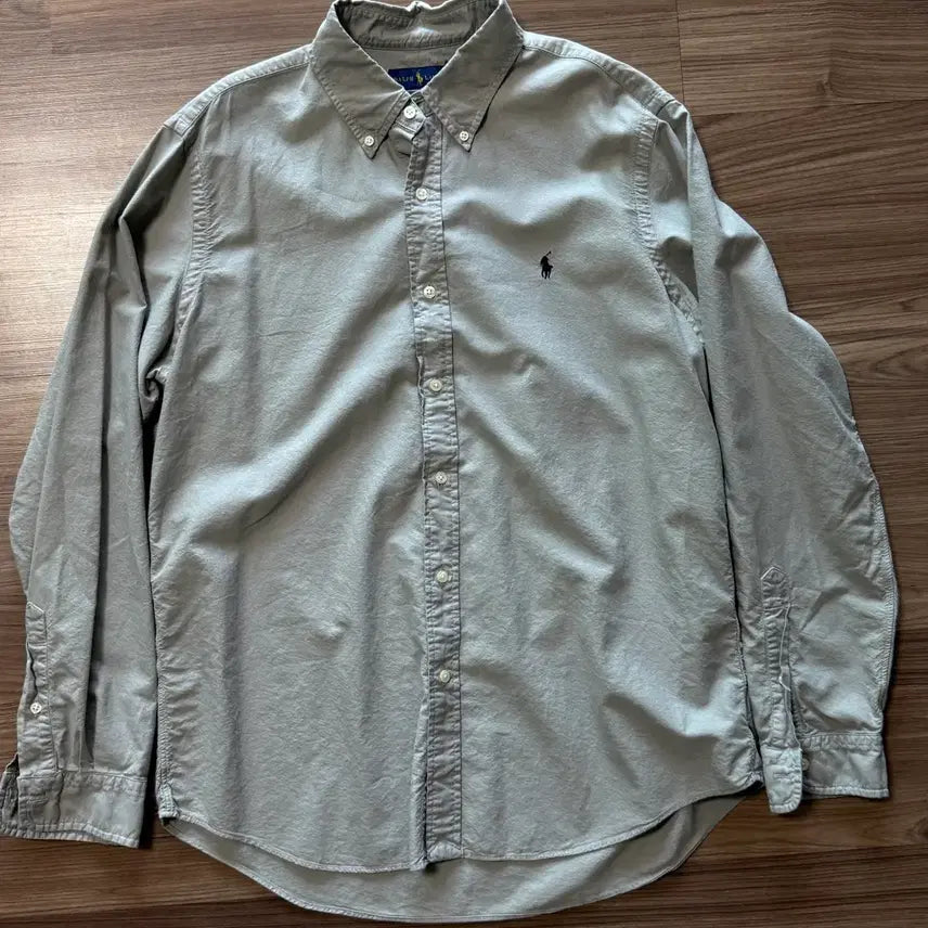 [BUNJANG] Polo Ralph Lauren Classic Fit Oxford Shirt - Grey / 폴로 랄프로렌 클래식핏 옥스포드 셔츠 - 그레이 컬러