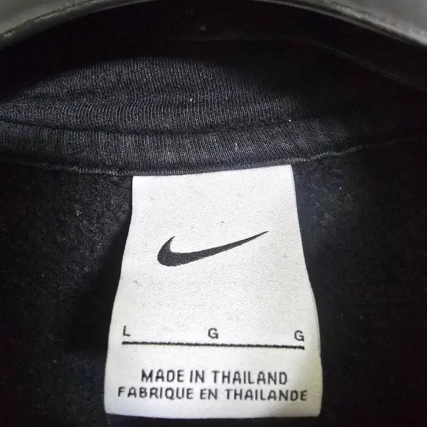 [BUNJANG] Nike Black Fleece Hoodie L (105) / 나이키 블랙 기모 후드티 L (105)