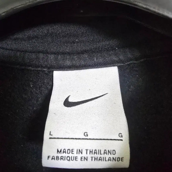 [BUNJANG] Nike Black Fleece Hoodie L (105) / 나이키 블랙 기모 후드티 L (105)