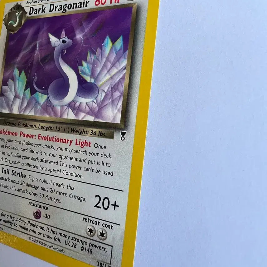[BUNJANG] Pokemon early North American English Legendary Version Sinyong Card / 초희귀) 포켓몬, 포켓몬스터 초기 북미 영문 전설판 신뇽 카드