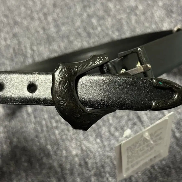 [BUNJANG] TOGA TOO Leather Western Belt Black / [M] 토가 투 (TOGA TOO) 레더 웨스턴 벨트 블랙