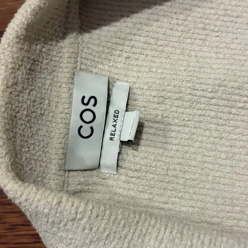 [BUNJANG] COS Relaxed Fit Knit Shirt Ivory / COS 릴렉스드 핏 니트 셔츠 아이보리