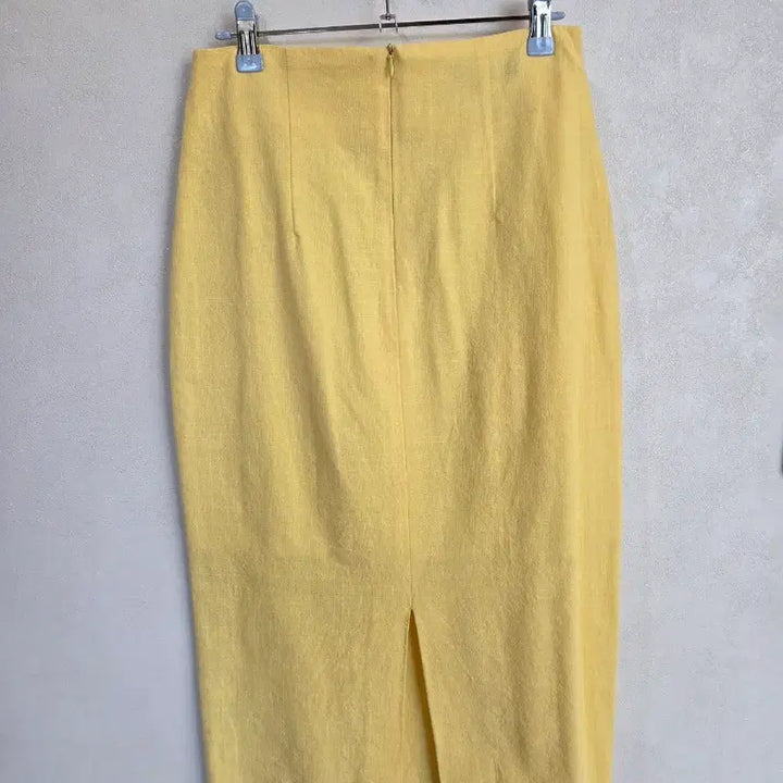 [BUNJANG] Lemon High-Waisted Linen Skirt / 레몬 하이웨스트 팬촉스커트