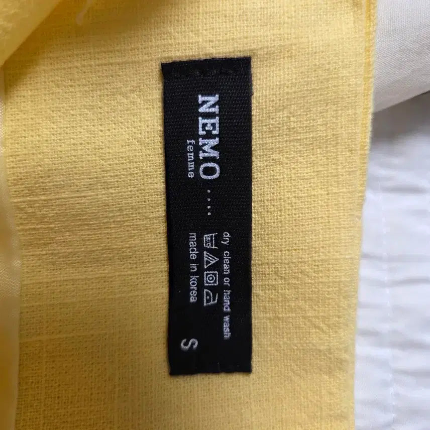 [BUNJANG] Lemon High-Waisted Linen Skirt / 레몬 하이웨스트 팬촉스커트