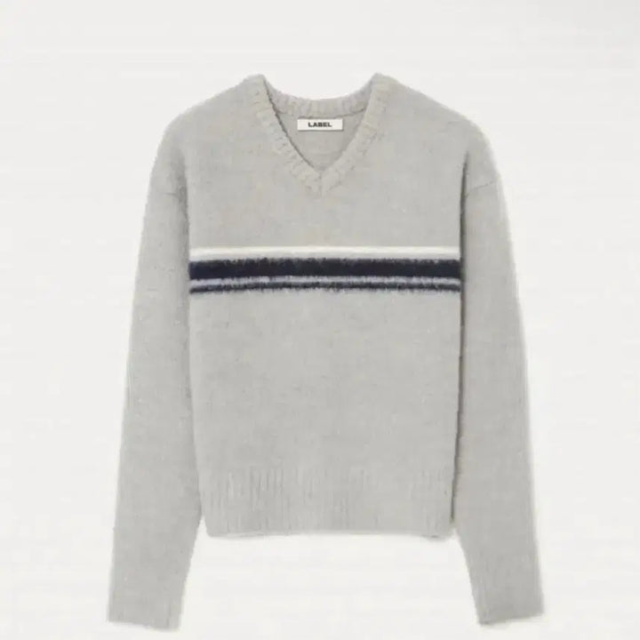[BUNJANG] Label Archive Olli Stripe V-Neck Knit Sweater / 2) 라벨아카이브 olli스트라이프 브이넥 니트 스웨터/팔로마울기마구아스