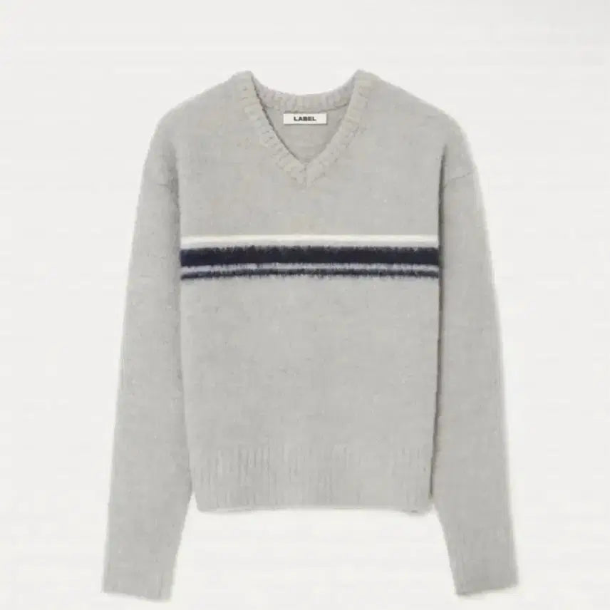 [BUNJANG] Label Archive Olli Stripe V-Neck Knit Sweater / 2) 라벨아카이브 olli스트라이프 브이넥 니트 스웨터/팔로마울기마구아스