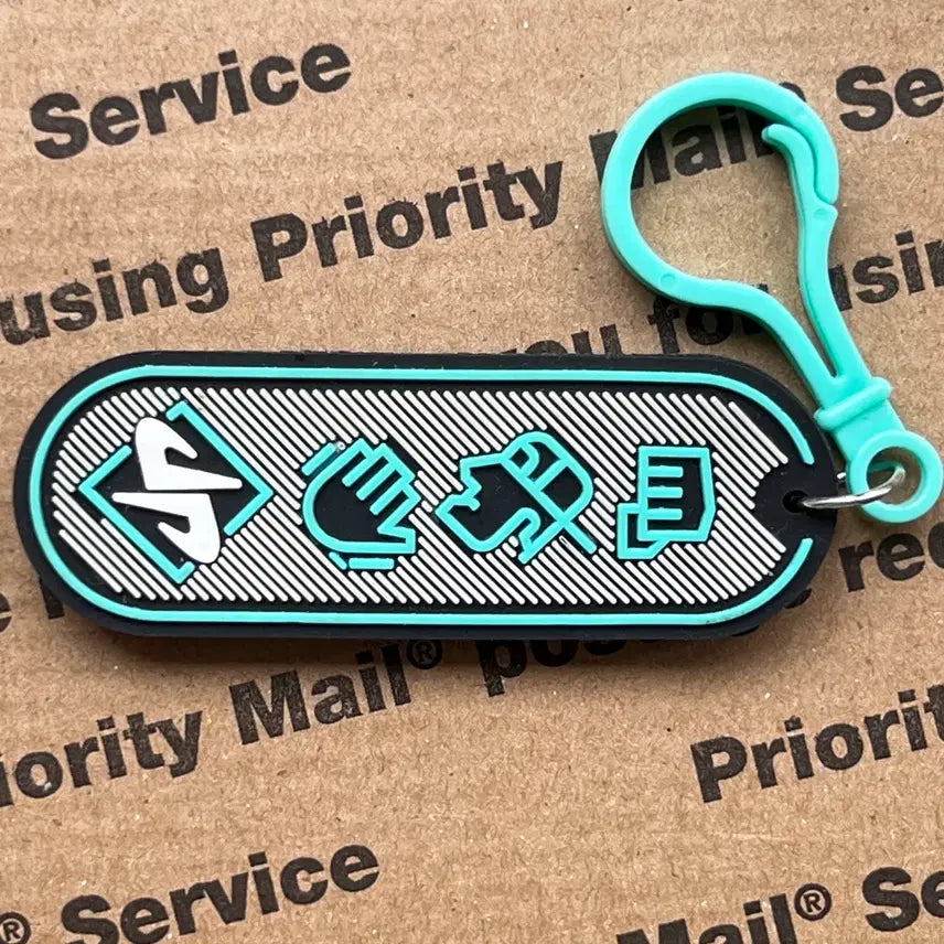 [BUNJANG] 90s Vintage DUDE PERFECT Lettering Keyring / 90s vtg DUDE PERFECT Keyring