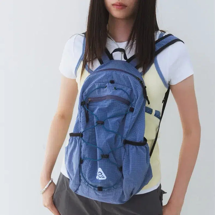 [BUNJANG] Haisan Lightweight Backpack Nylon Emerald Blueberry / 하이산 경량 백팩 나일론 블루베리 가방