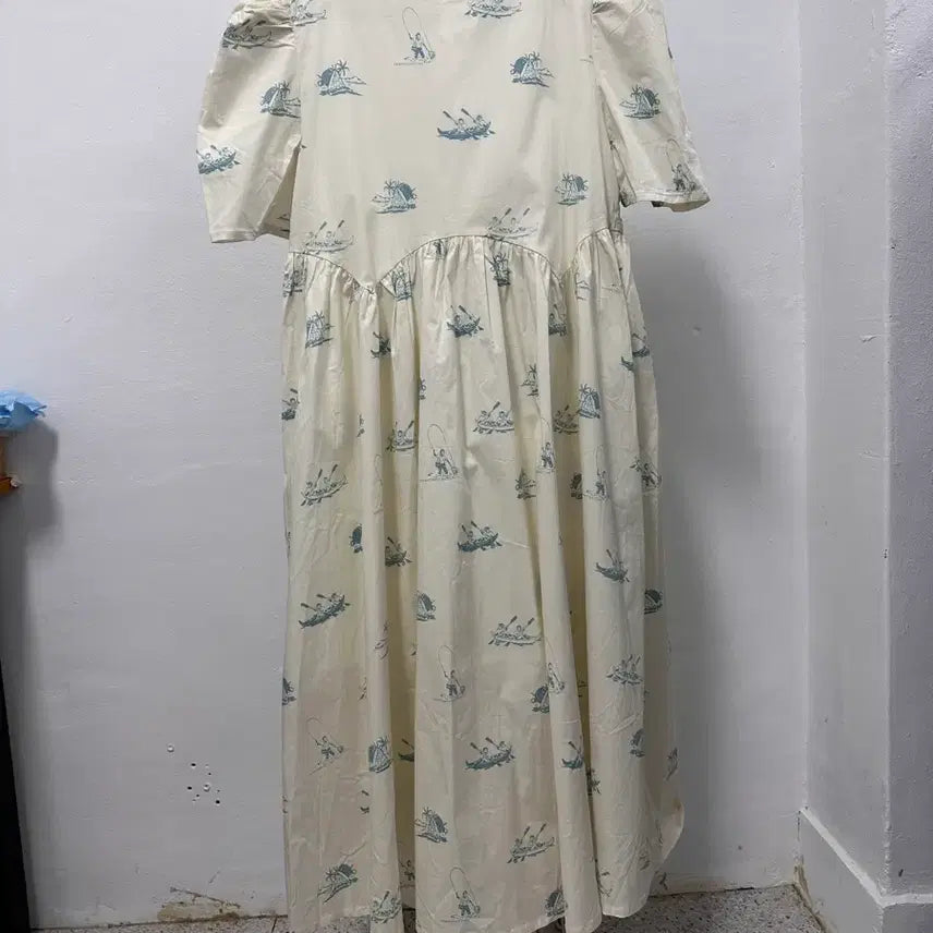 [BUNJANG] Patterned Long Dress / 패턴 롱 원피스