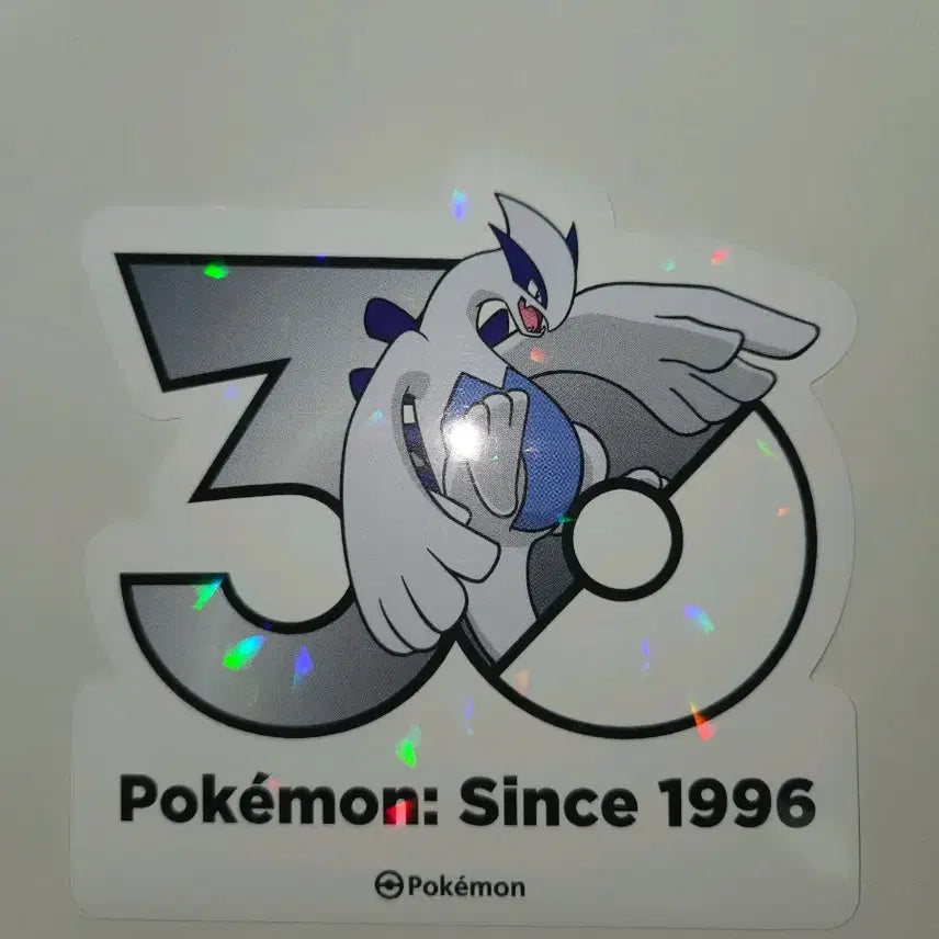 [BUNJANG] Pokemon 30th Anniversary Logo Lugia Hologram Sticker / 포켓몬 30주년 로고 루기아 홀로그램 스티커 판매합니다.
