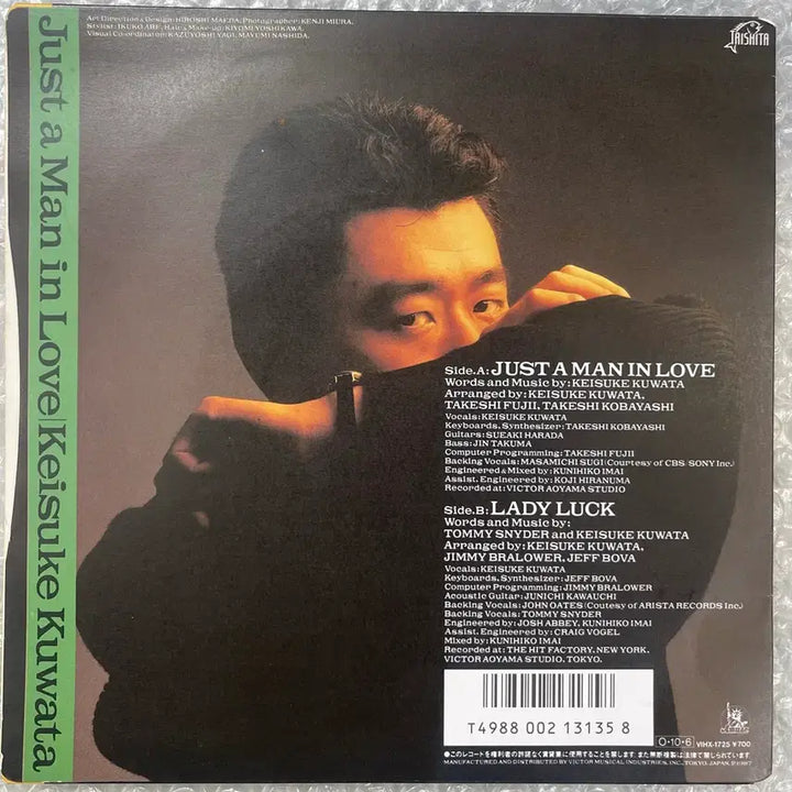[BUNJANG] Keisuke Kuwata Just a Man in Love 7-Inch Single / 구와타 케이스케 / Just a Man in Love 7인치 싱글
