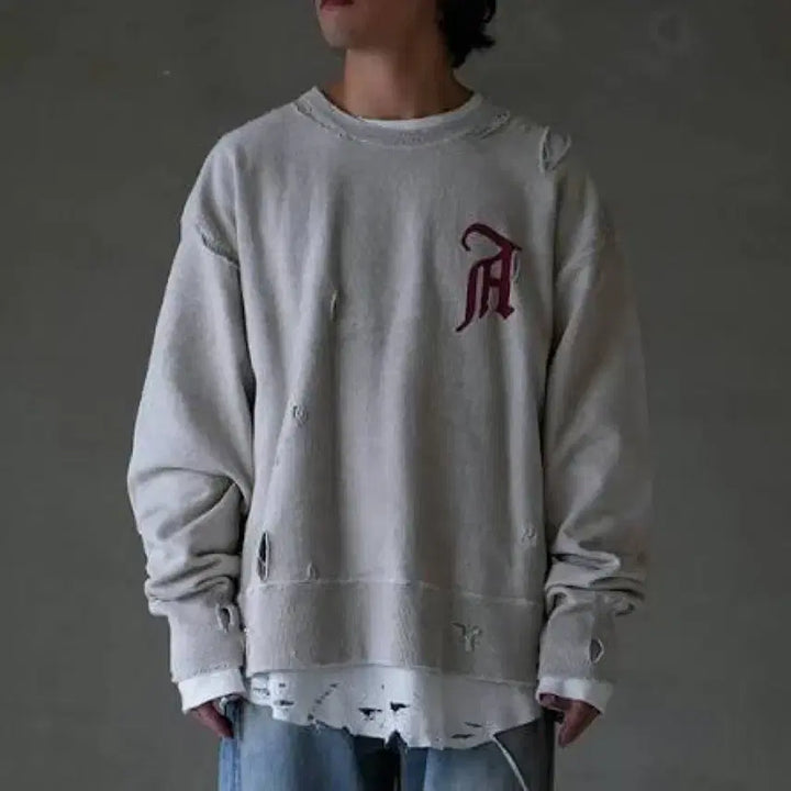 [BUNJANG] Anselm Krash Sweatshirt / (1) 안셀름 크래쉬 스웻셔츠