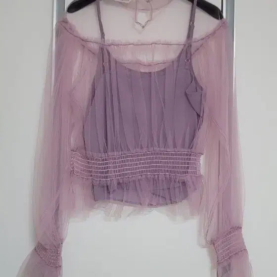 [BUNJANG] JS New York See-Through Blouse Set / js뉴욕 시스루 블라우스