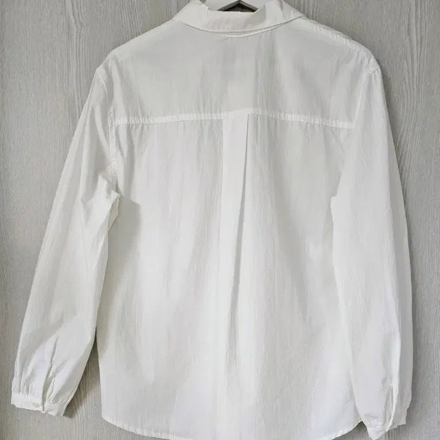 [BUNJANG] High-Quality Cotton Shirt Blouse - White / 퀄좋은 셔츠블라 새상품