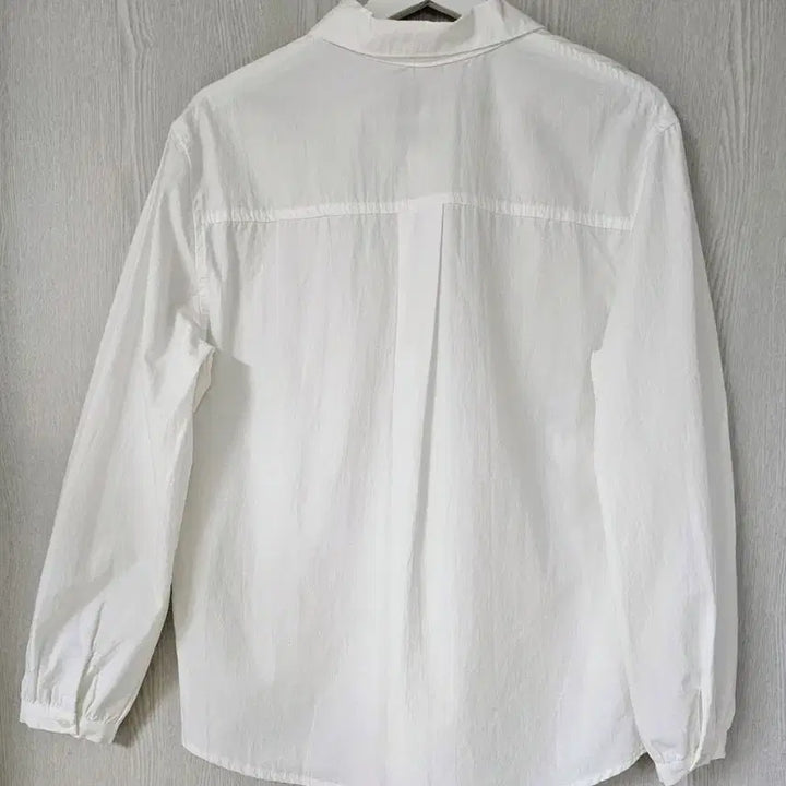 [BUNJANG] High-Quality Cotton Shirt Blouse - White / 퀄좋은 셔츠블라 새상품