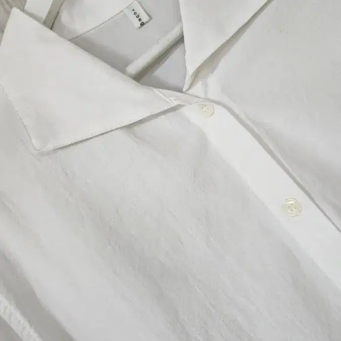 [BUNJANG] High-Quality Cotton Shirt Blouse - White / 퀄좋은 셔츠블라 새상품