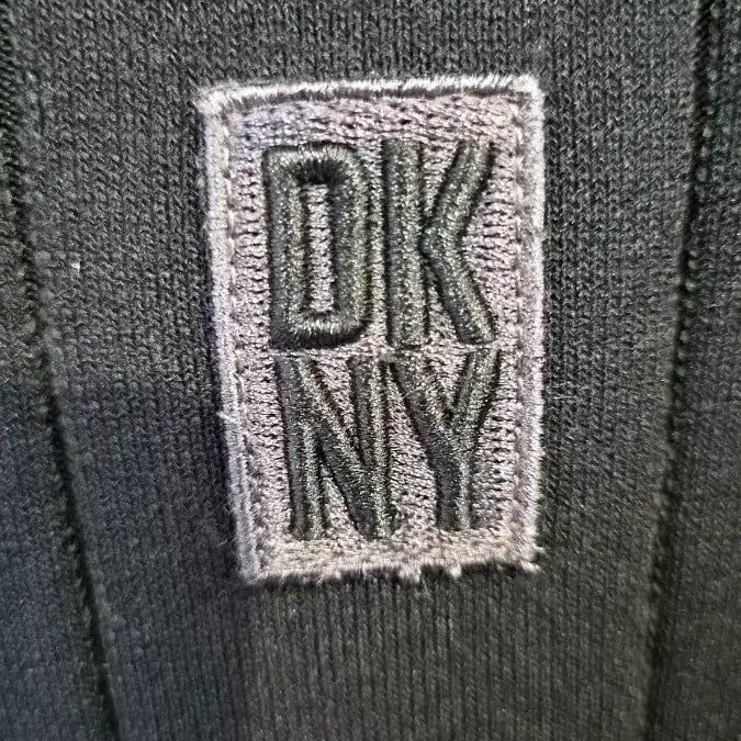 [BUNJANG] DKNY Black Short Sleeve Knit T-Shirt XL / DKNY 블랙 반팔 니트 티셔츠