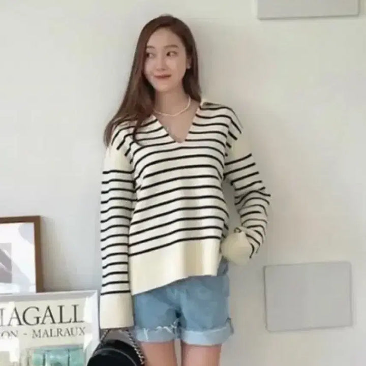 [BUNJANG] ARKET Jessica Stripe Knit S / 아르켓 제시카 스트라이프 니트 S사이즈