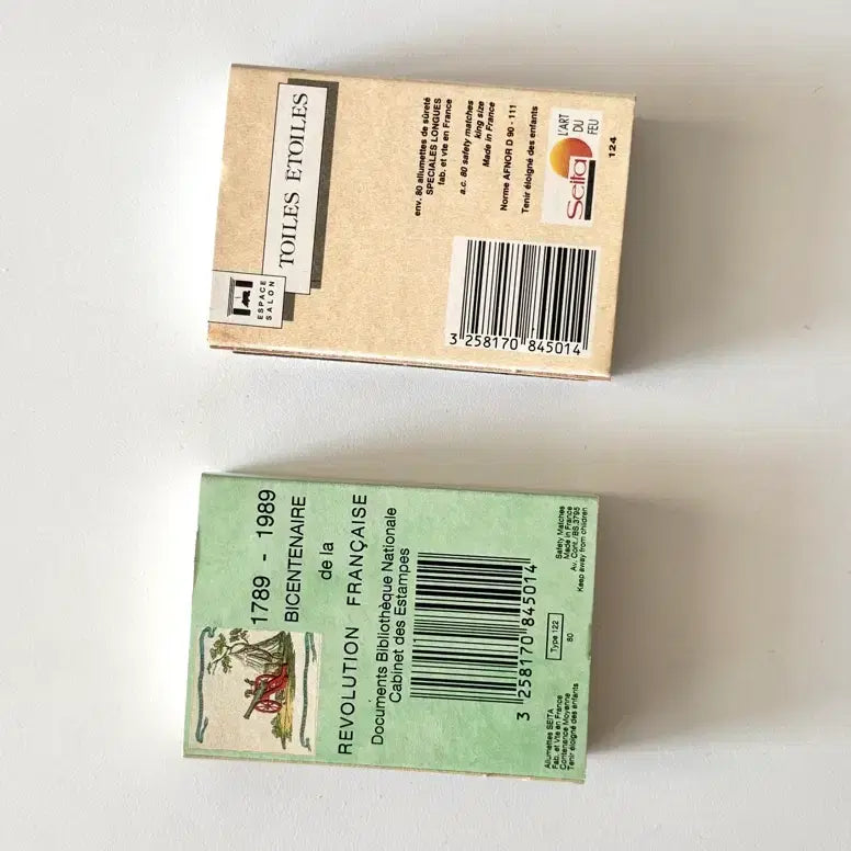 [BUNJANG] Vintage French Matchbox Set of 2 / 빈티지 프랑스 성냥 2개세트