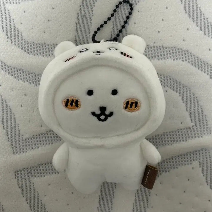 [BUNJANG] Nagano Market x Chiikawa Collaboration "Nongdamgom" Plush Mascot Keychain / 나가노마켓 농담곰 치이카와 콜라보 마스코트 인형 키링